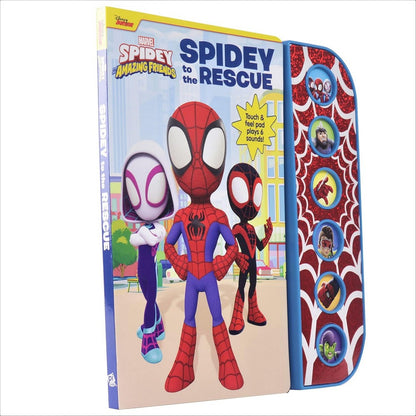 Pikids TSP Marvel Spidey and His Amazing Friends: Spidey to the Rescue – Interactive Sound Book, Marvel Heroes, Kids Learning, Fun Storytime