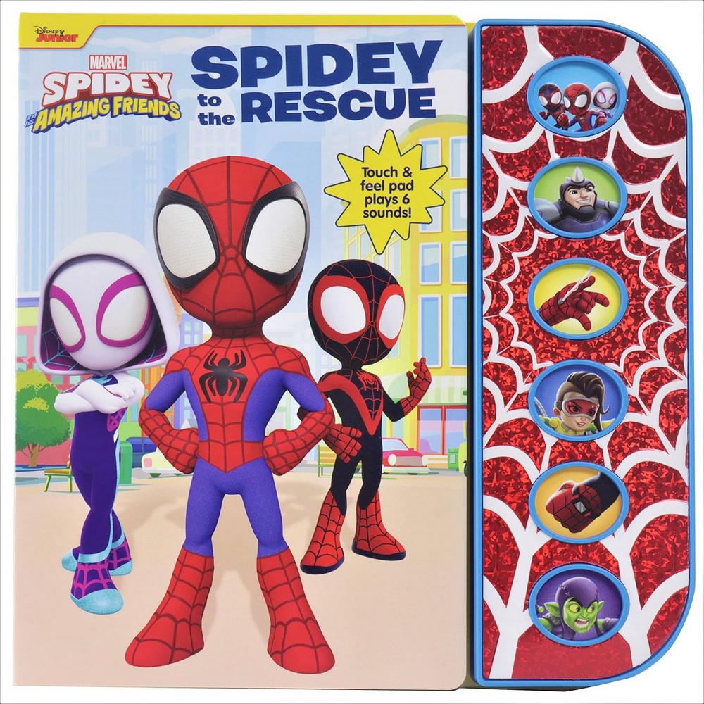 Pikids TSP Marvel Spidey and His Amazing Friends: Spidey to the Rescue – Interactive Sound Book, Marvel Heroes, Kids Learning, Fun Storytime