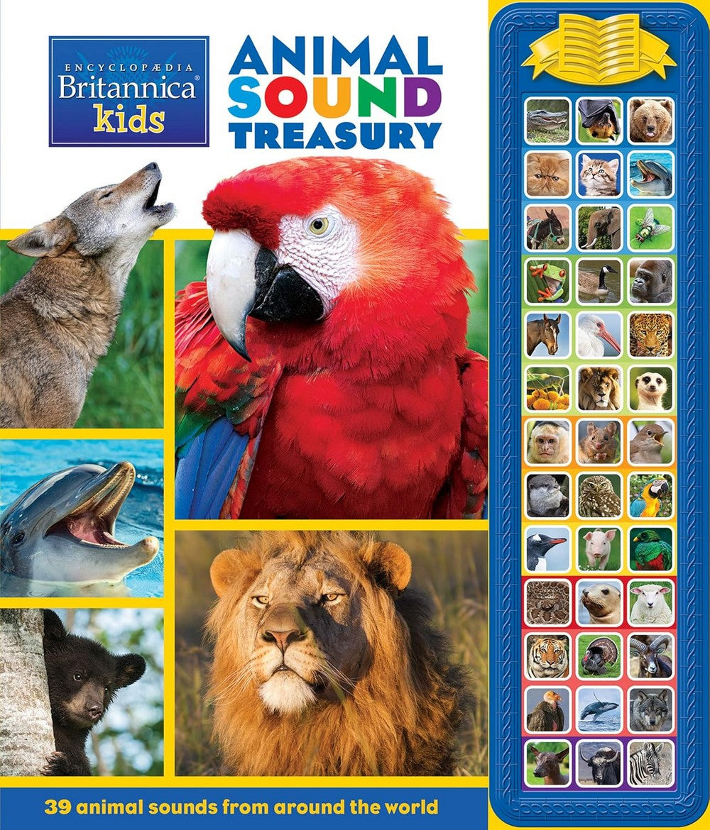 Pikids Encyclopedia Britannica Kids Animal Sound Treasury – Interactive Animal Encyclopedia, Sound Book, Animal Facts, Early Education