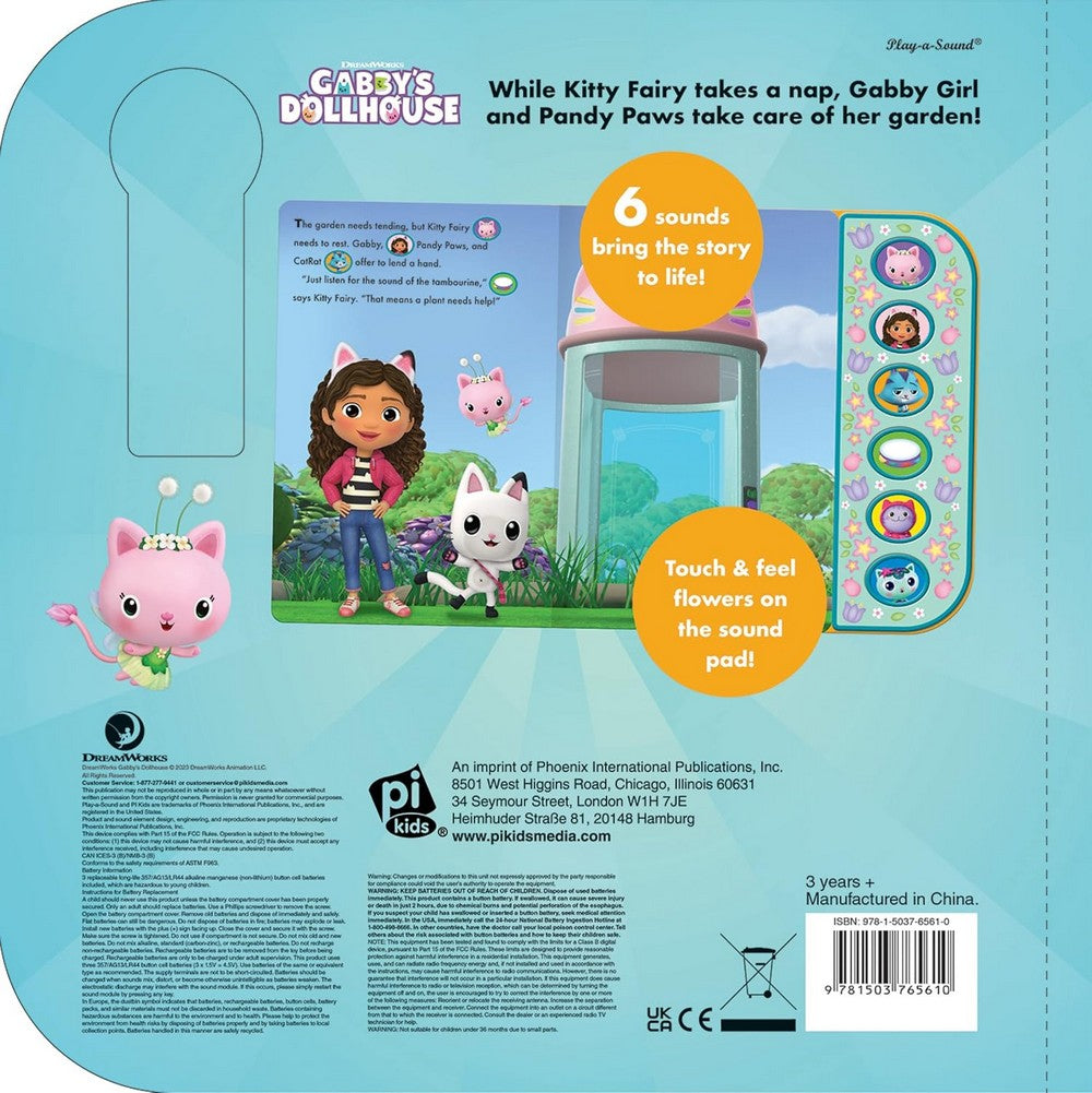 Pikids TSP Gabby's Dollhouse Flower-Riffic Friends – Interactive Sound Book, Gabby's Dollhouse Adventures, Kids Learning, Fun Storytime