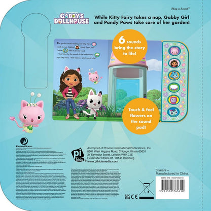 Pikids TSP Gabby's Dollhouse Flower-Riffic Friends – Interactive Sound Book, Gabby's Dollhouse Adventures, Kids Learning, Fun Storytime