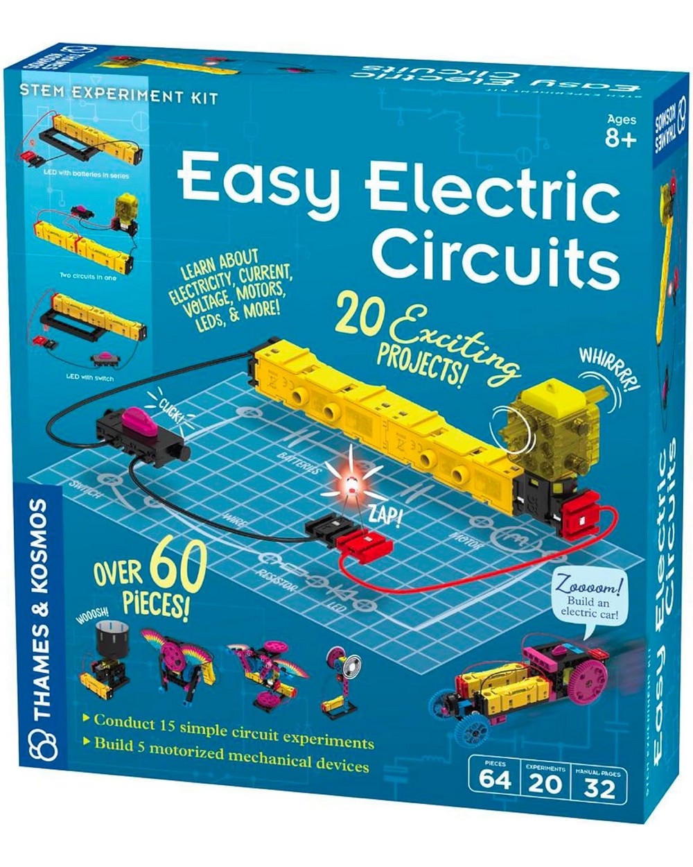 Thames & Kosmos Easy Electric Circuits Kit - STEM Learning Toy, DIY Electrical Projects, Educational Science Set, Fun Circuit Building for Kids