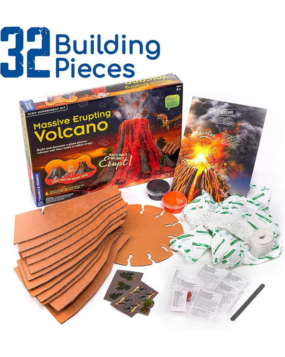 Thames & Kosmos Massive Erupting Volcano Kit - DIY Science Experiment, Educational STEM Project, Interactive Eruption Model, Fun Learning Activity