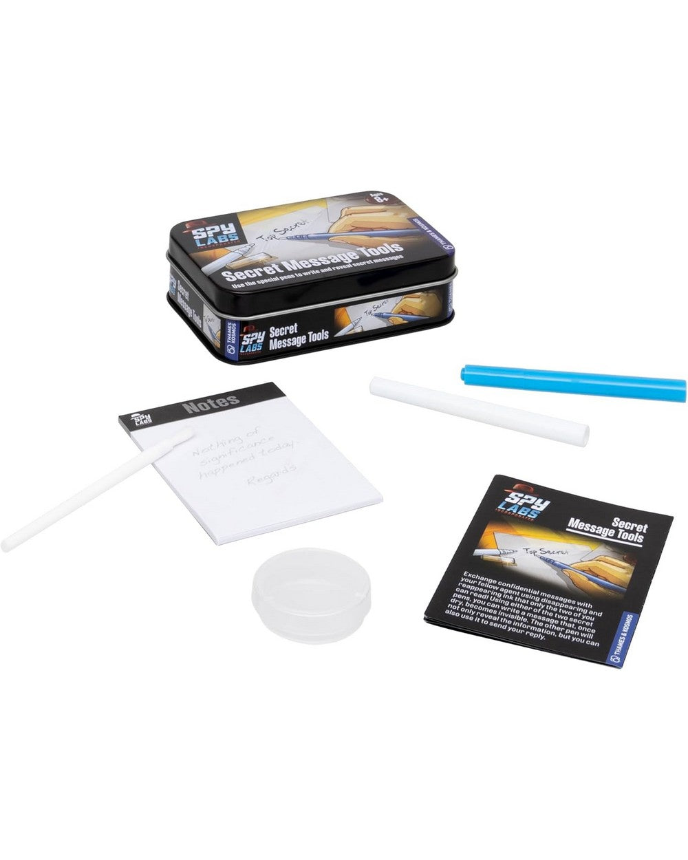 Thames & Kosmos Spy Labs Secret Message Tools Kit - DIY Spy Gear, Hidden Message Creation, Educational STEM Toy, Fun Cryptography for Kids