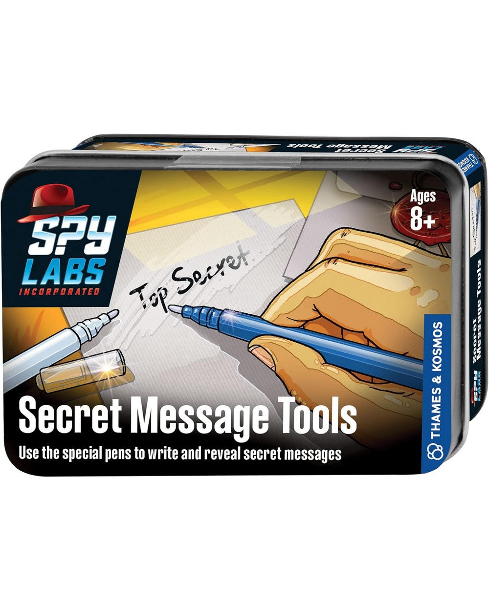 Thames & Kosmos Spy Labs Secret Message Tools Kit - DIY Spy Gear, Hidden Message Creation, Educational STEM Toy, Fun Cryptography for Kids