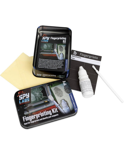 Thames & Kosmos Spy Labs Fingerprinting Kit - Forensic Science Set, DIY Fingerprint Collection, Educational Spy Toy, Interactive STEM Learning
