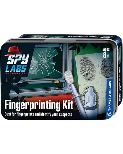 Thames & Kosmos Spy Labs Fingerprinting Kit - Forensic Science Set, DIY Fingerprint Collection, Educational Spy Toy, Interactive STEM Learning