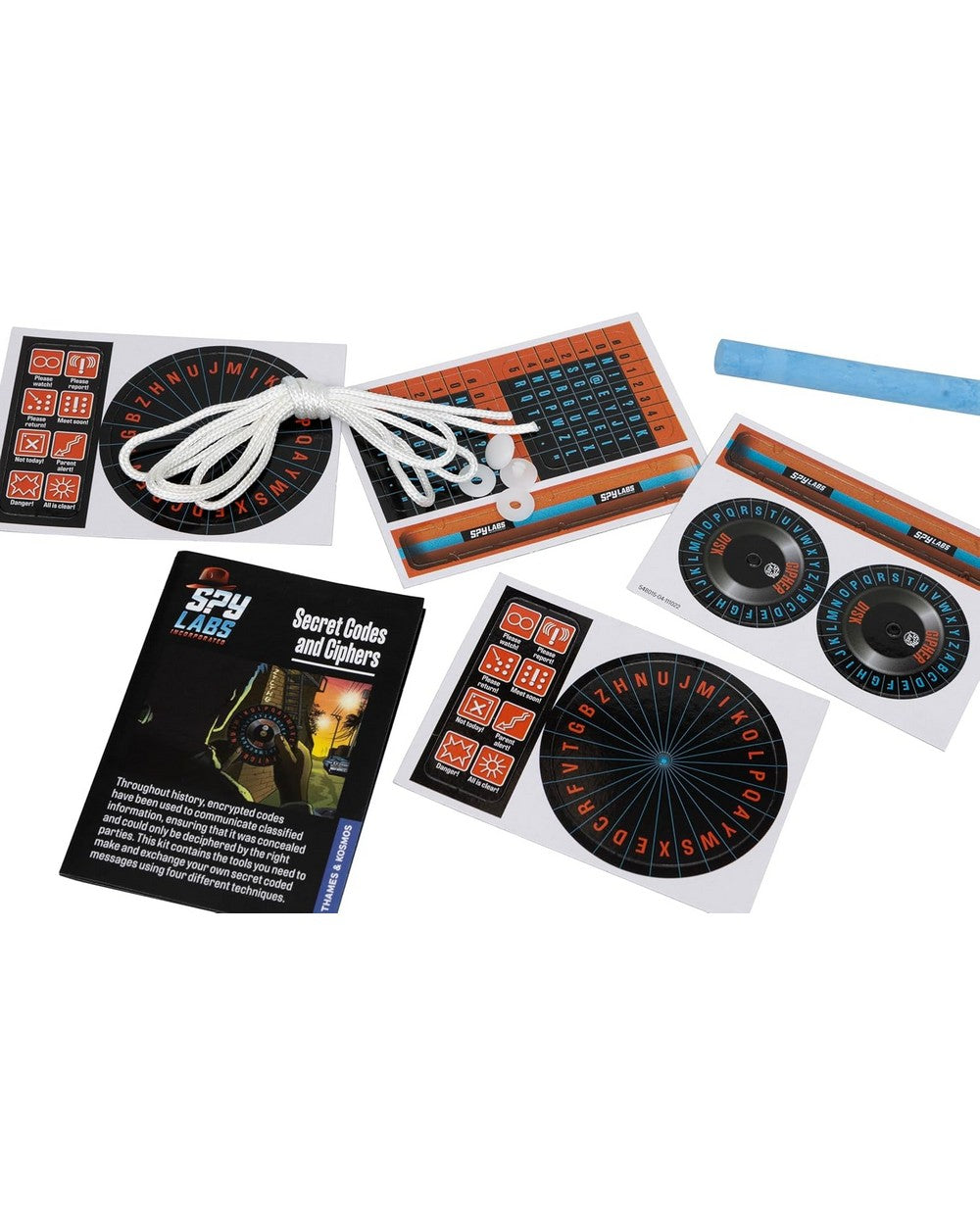 Thames & Kosmos Spy Labs Secret Codes and Ciphers Kit - DIY Code Breaking, Spy Gear for Kids, Educational STEM Toy, Fun Cryptography Activity