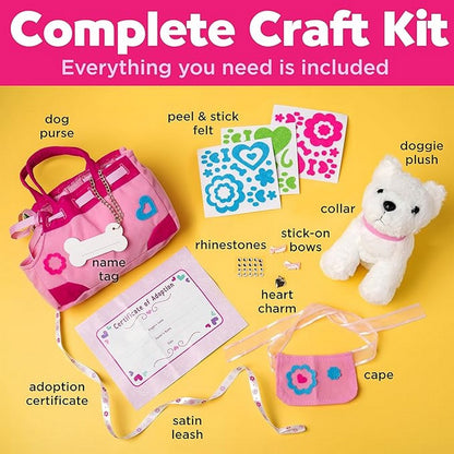 Creativity for Kids Designer Doggie Craft Kit – Customizable Plush Toy, DIY Craft, Kids Art Project, Fun Activity