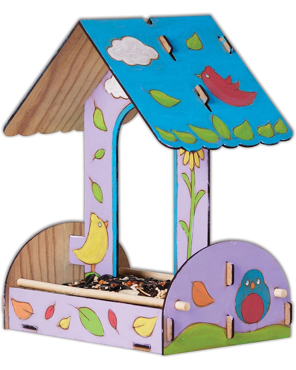 Creativity for Kids Build & Paint Bird Feeder – DIY Craft Kit for Kids, Wooden Bird Feeder, Fun Nature and Outdoor Project