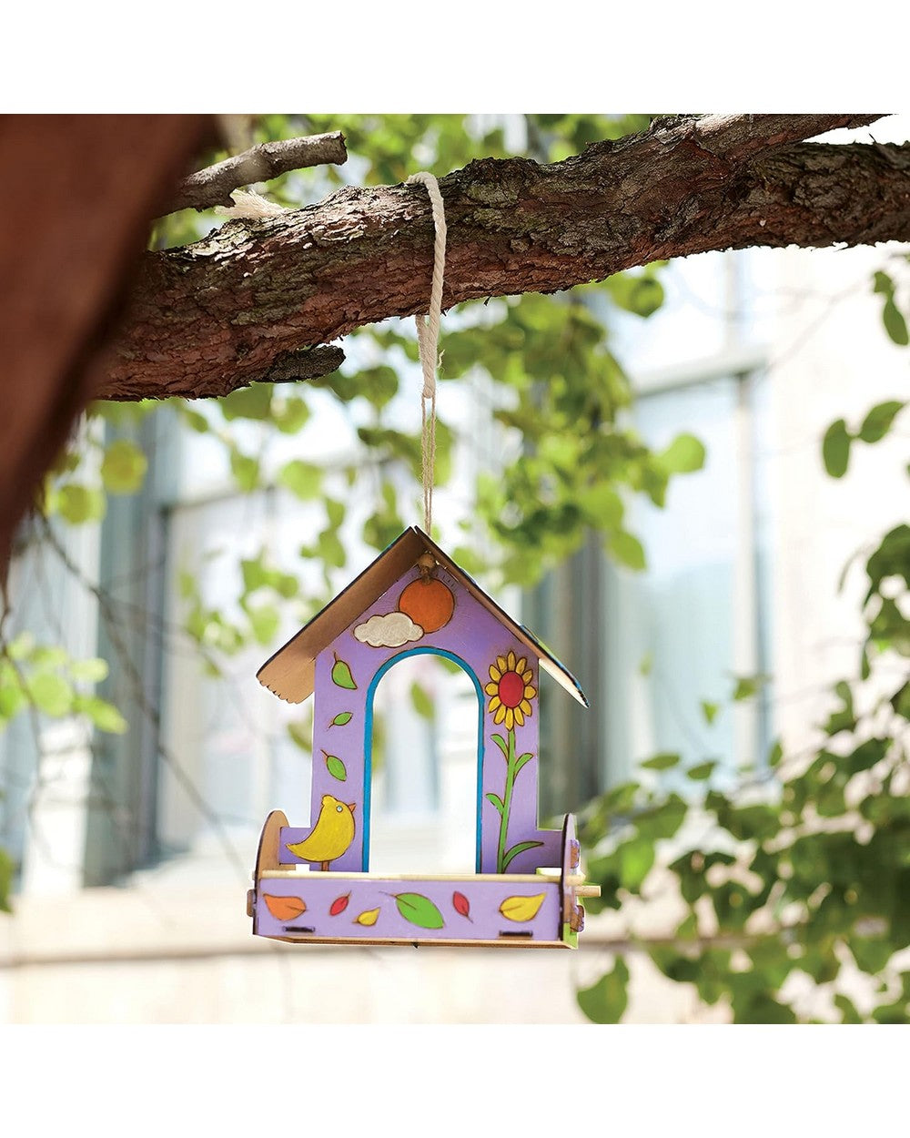 Creativity for Kids Build & Paint Bird Feeder – DIY Craft Kit for Kids, Wooden Bird Feeder, Fun Nature and Outdoor Project