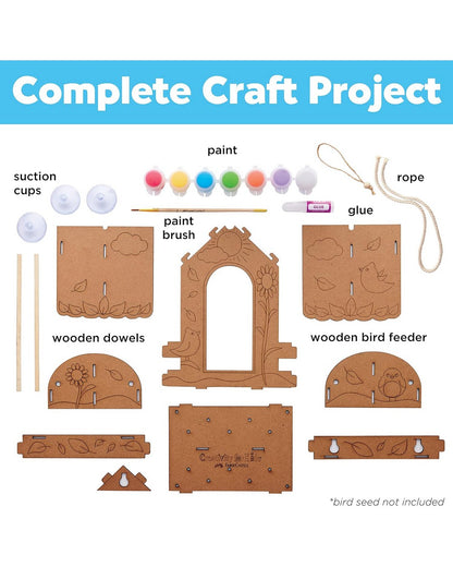 Creativity for Kids Build & Paint Bird Feeder – DIY Craft Kit for Kids, Wooden Bird Feeder, Fun Nature and Outdoor Project