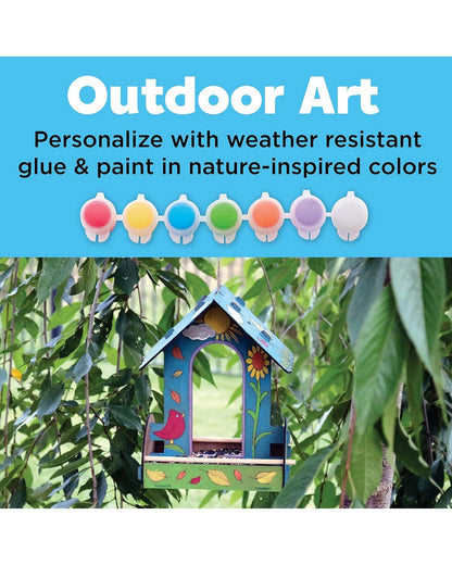 Creativity for Kids Build & Paint Bird Feeder – DIY Craft Kit for Kids, Wooden Bird Feeder, Fun Nature and Outdoor Project