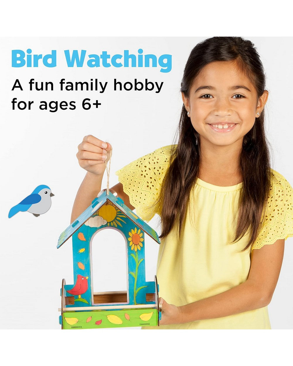 Creativity for Kids Build & Paint Bird Feeder – DIY Craft Kit for Kids, Wooden Bird Feeder, Fun Nature and Outdoor Project