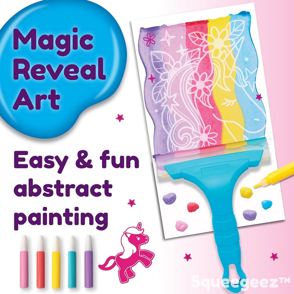 Creativity for Kids Squeegeez Magic Reveal Art Unico – DIY Art Set, Magical Reveal, Creative Craft, Fun Kids Activity