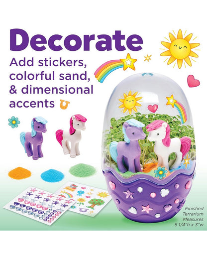 Creativity for Kids Mini Garden Pony Set - DIY Craft Kit, Fun Gardening Toy, Creative Play, Educational Gift