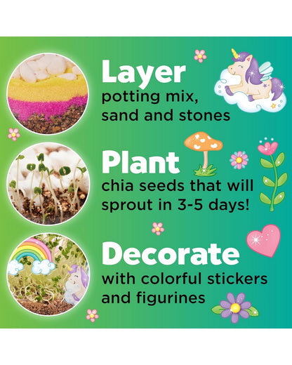 Creativity for Kids Plant & Grow Unicorn Forest Kit - DIY Craft Set, Magical Gardening Fun, Educational Toy, Creative Play