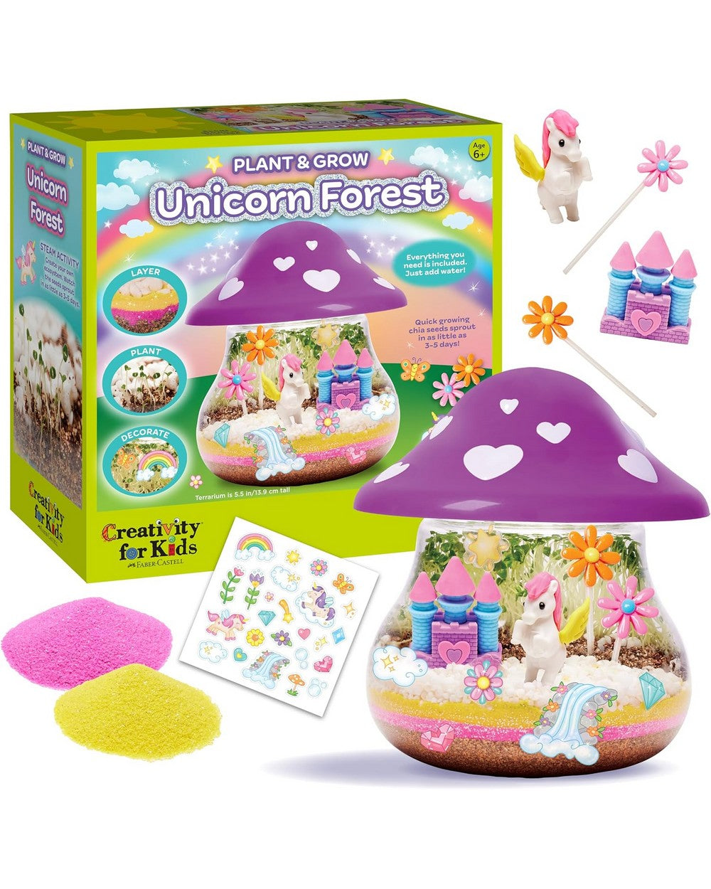 Creativity for Kids Plant & Grow Unicorn Forest Kit - DIY Craft Set, Magical Gardening Fun, Educational Toy, Creative Play