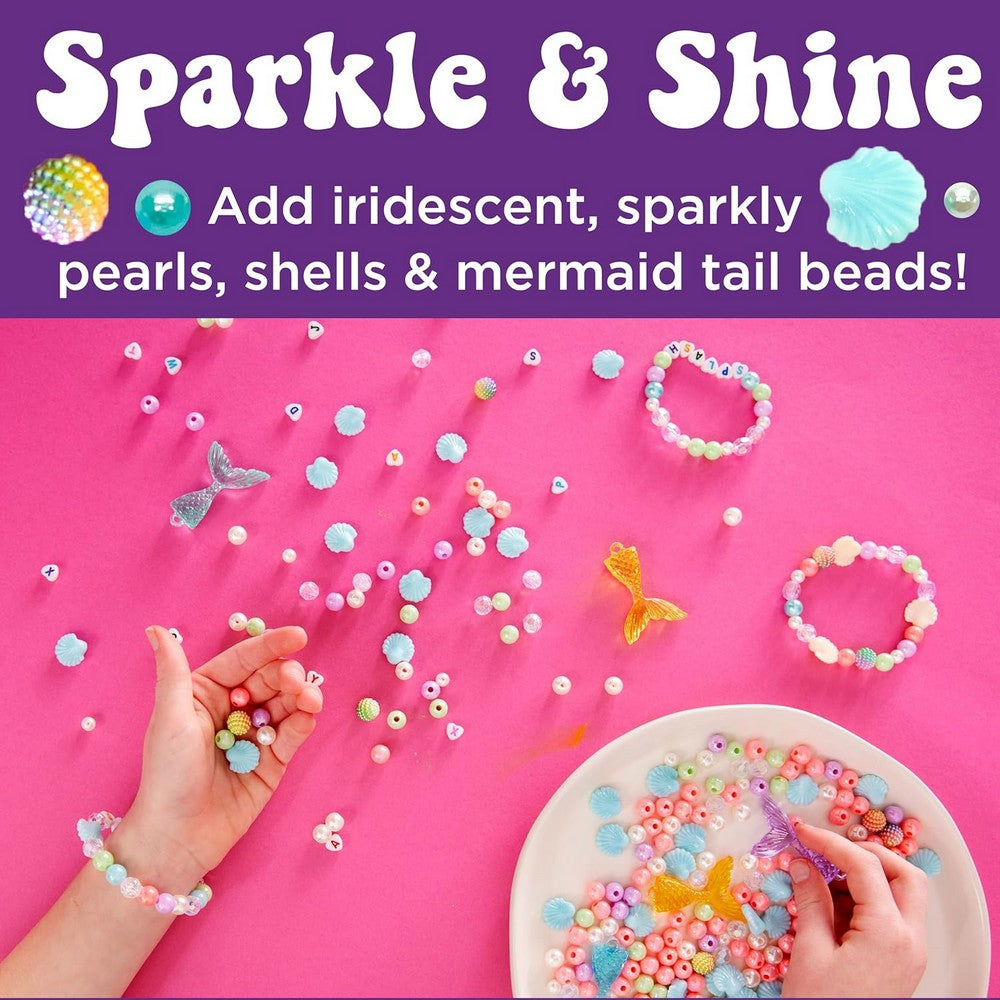 Creativity for Kids Bead Jewelry Jar – Mermaid-Themed, DIY Jewelry Craft Kit, Beads for Kids, Creative Activity