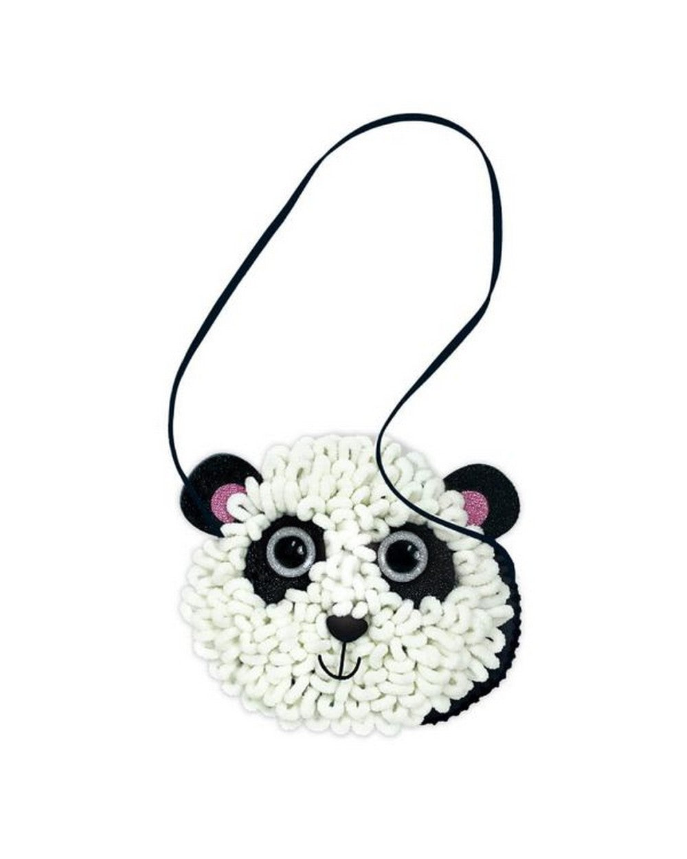 Avenir Loopie Fun My First Plush Bag Panda – DIY Plush Craft Kit for Kids, Adorable Panda Shaped Bag, Ideal for Beginners and Creative Play