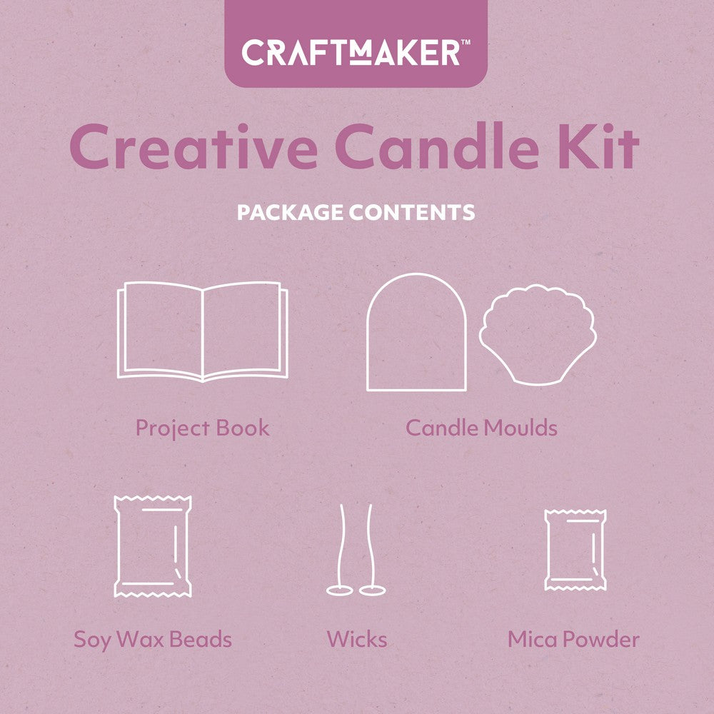 Hinkler Craft Maker Creative Candle Kit – DIY Candle Making Set, Includes Wax, Molds, and Fragrances