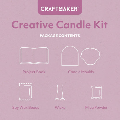 Hinkler Craft Maker Creative Candle Kit – DIY Candle Making Set, Includes Wax, Molds, and Fragrances