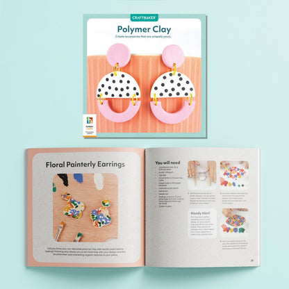 Hinkler Craft Maker Deluxe Perfect Polymer Kit – DIY Polymer Clay Set, Includes Molds, Tools, and Instructions for Creating Jewelry