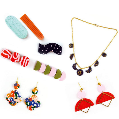 Hinkler Craft Maker Deluxe Perfect Polymer Kit – DIY Polymer Clay Set, Includes Molds, Tools, and Instructions for Creating Jewelry