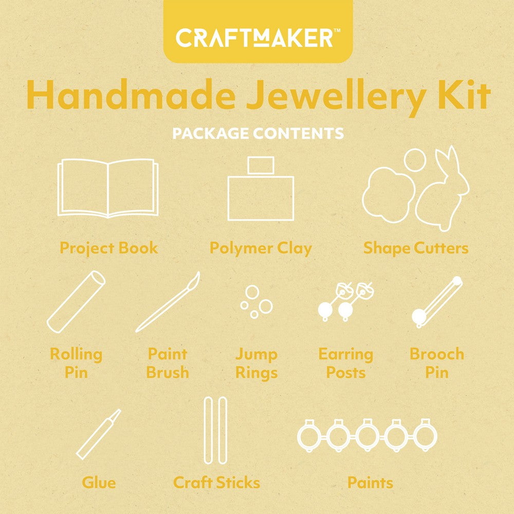 Hinkler Craft Maker Handmade Jewellery Kit – DIY Jewelry Making Set, Includes Beads, Tools, and Instructions for Custom Creations