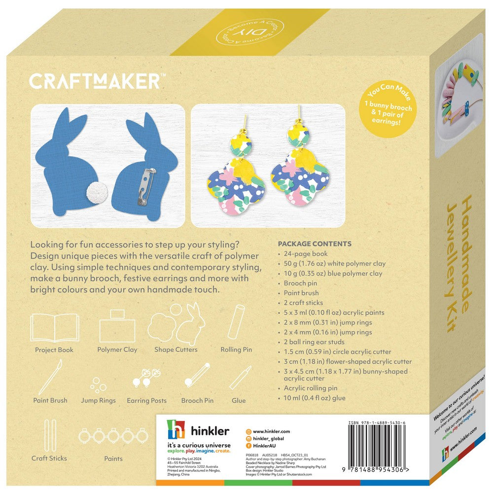 Hinkler Craft Maker Handmade Jewellery Kit – DIY Jewelry Making Set, Includes Beads, Tools, and Instructions for Custom Creations