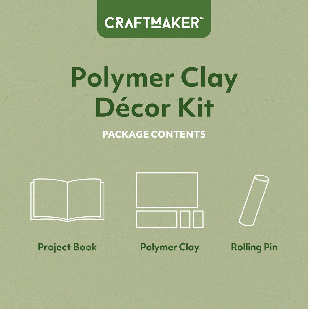 Hinkler Craft Maker Polymer Clay Décor Kit – DIY Clay Art Set, Includes Molds, Tools, and Instructions for Creating Custom Home Décor