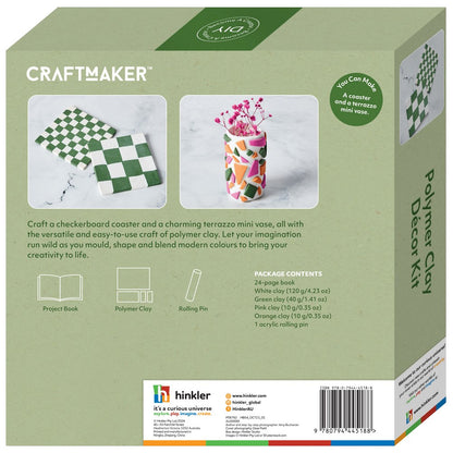 Hinkler Craft Maker Polymer Clay Décor Kit – DIY Clay Art Set, Includes Molds, Tools, and Instructions for Creating Custom Home Décor