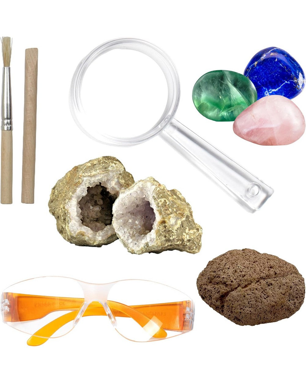 Hinkler Curious Universe Dig & Smash Geodes Kit - Geode Excavation Set, Crystal Discovery Activity, STEM Science Fun, Educational Kit for Kids