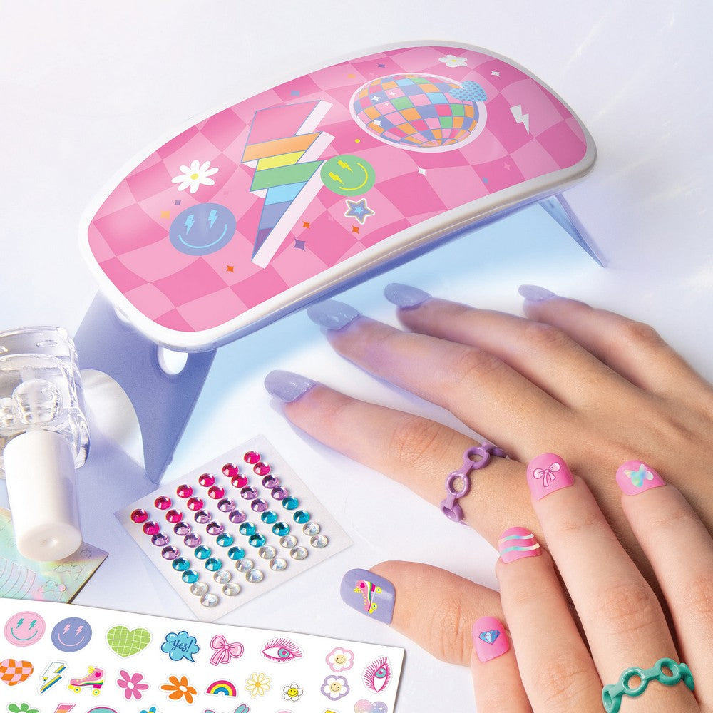 Hinkler Zap Create Nail Art Studio Kit – DIY Nail Design Set, Includes Polishes, Tools, and Stencils for Creative Nail Art