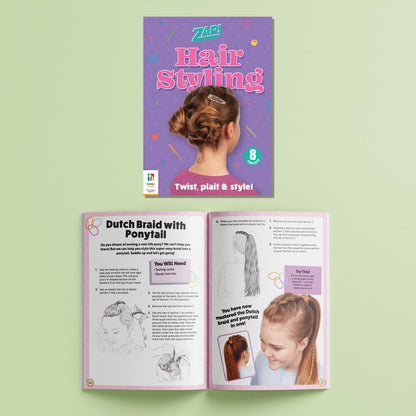 Hinkler Zap! Hair Styling Kit – DIY Hair Design Set, Includes Tools, Accessories, and Instructions for Creative Hairstyles