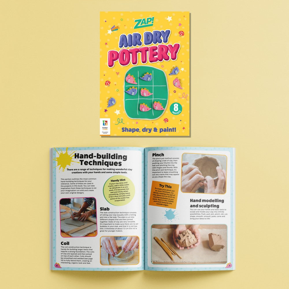 Hinkler Zap! Pottery Kit – DIY Clay Pottery Set, Includes Tools, Clay, and Instructions for Crafting Unique Pottery Pieces