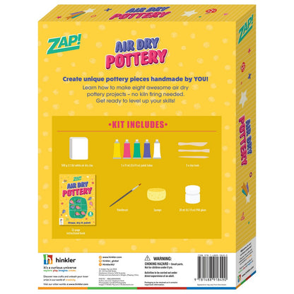 Hinkler Zap! Pottery Kit – DIY Clay Pottery Set, Includes Tools, Clay, and Instructions for Crafting Unique Pottery Pieces