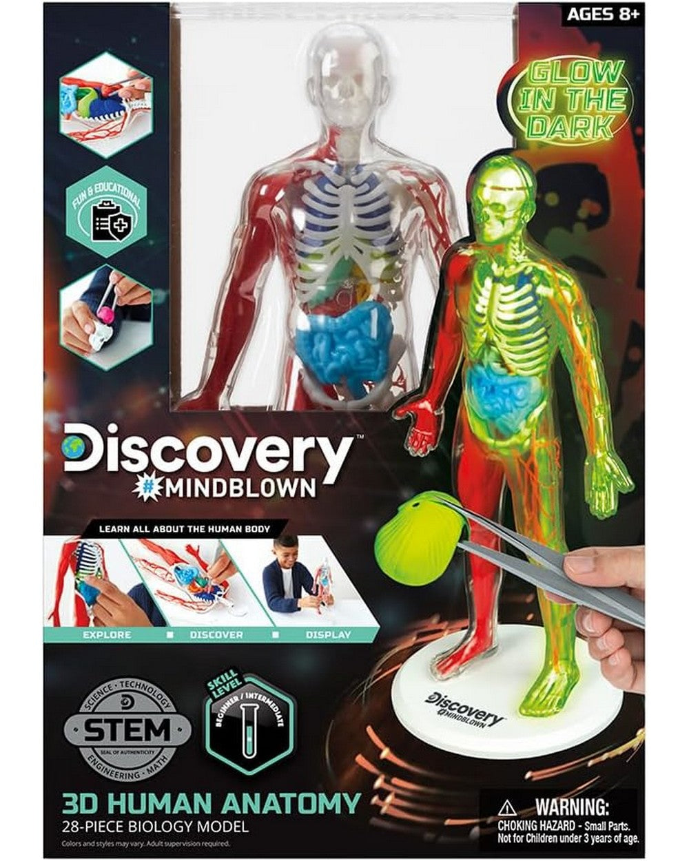 Discovery Toy Human Anatomy Kit - Educational Science Set, Learn About the Human Body, Interactive Anatomy Model, STEM Learning Toy