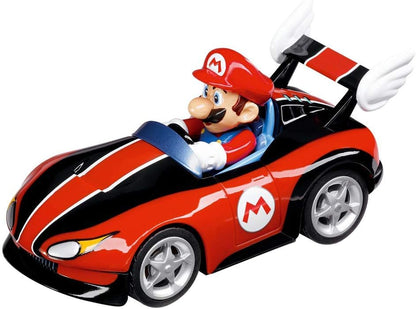 Carrera Pull N Speed Mario Kart Triple Pack, Mario Kart Pullback Cars, Mario, Luigi, and Peach Toy Cars, Kids Racing Set, Racing Toy Pack