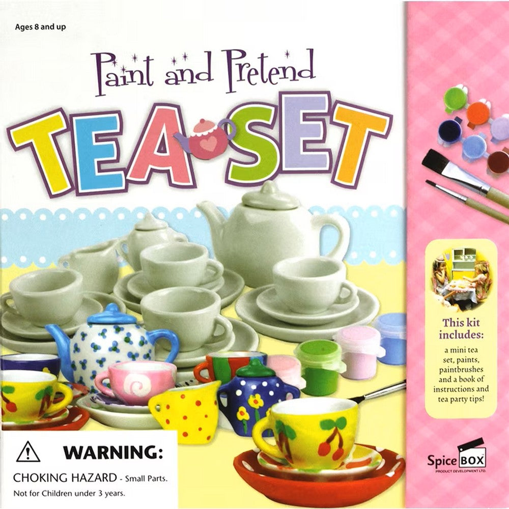 SpiceBox Paint & Pretend Tea SetpiceBox Paint & Pretend Tea Set – Kids Creative Art, Craft & Role Play Kit