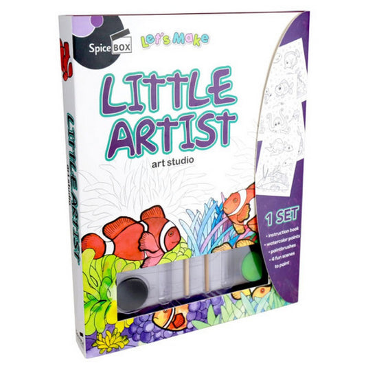 SpiceBox Little Artist – Kids Drawing, Painting, Creative Art & Craft Set