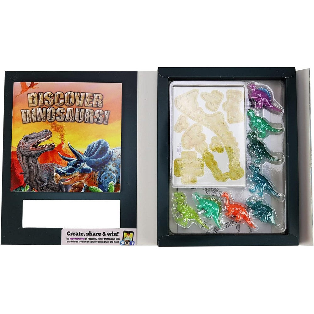 SpiceBox Discover Dinosaurs – Kids Educational Dinosaur Craft & Activity Kit