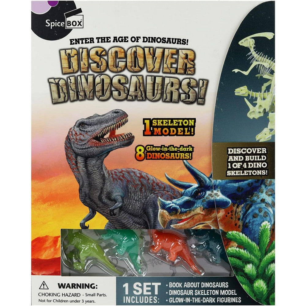 SpiceBox Discover Dinosaurs – Kids Educational Dinosaur Craft & Activity Kit