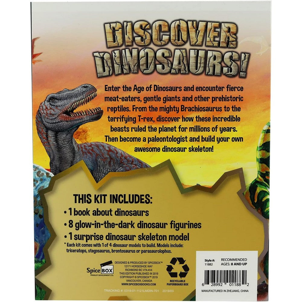 SpiceBox Discover Dinosaurs – Kids Educational Dinosaur Craft & Activity Kit