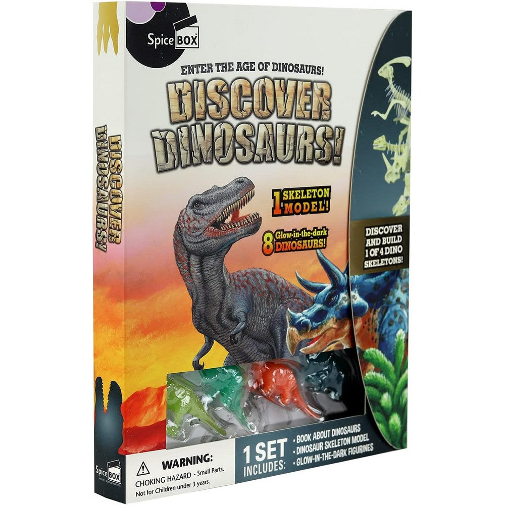 SpiceBox Discover Dinosaurs – Kids Educational Dinosaur Craft & Activity Kit