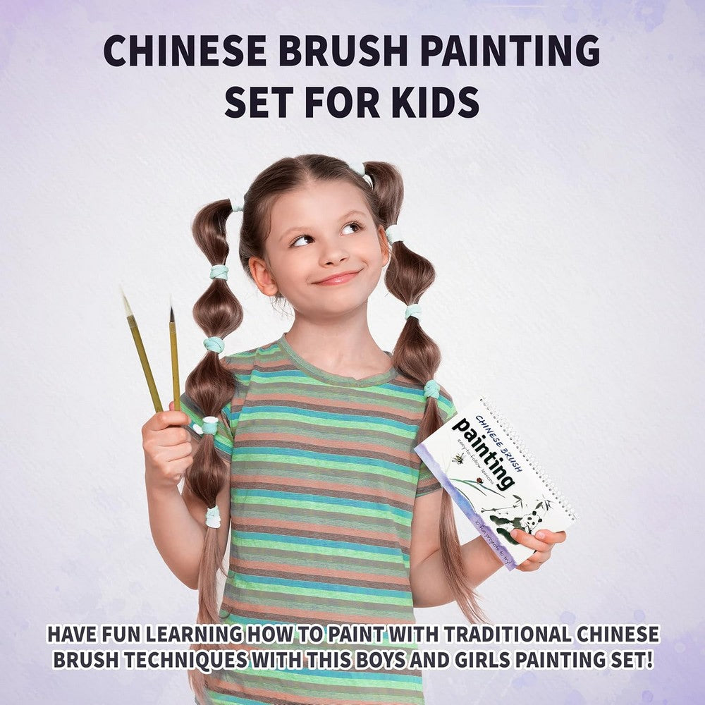 SpiceBox Chinese Brush Painting – Kids Creative Art & Traditional Painting Kit