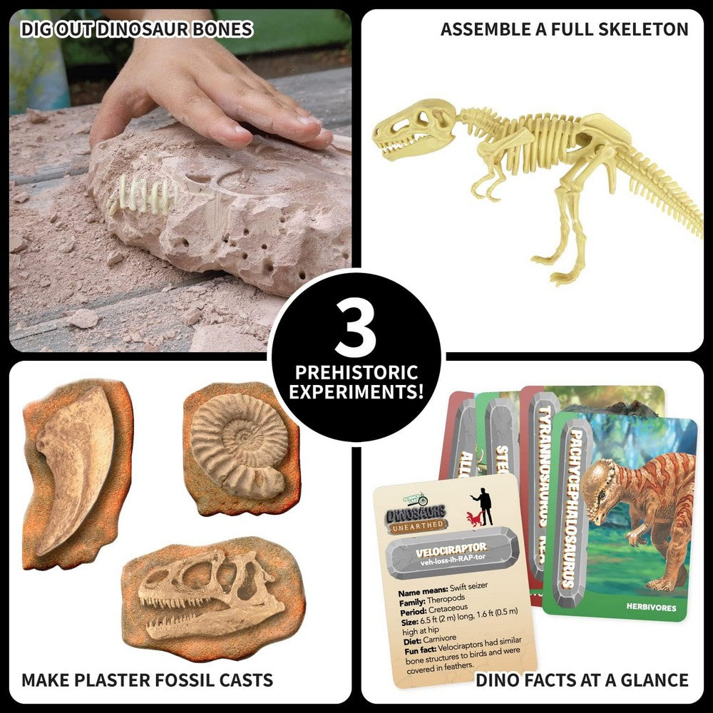 SpiceBox Dinosaurs Unearthed – Kids Educational Dinosaur Dig & Activity Kit