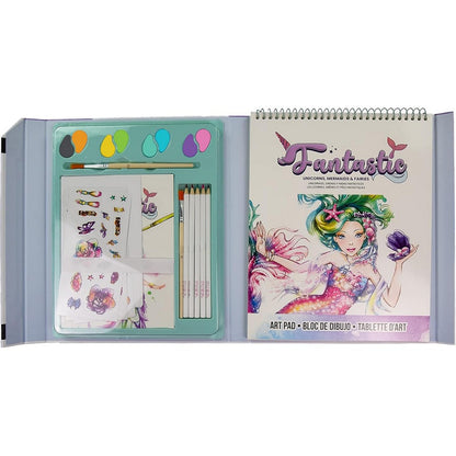 SpiceBox Fantastic Unicorns, Mermaids & Fairies – Kids Creative Fantasy Art & Craft Kit