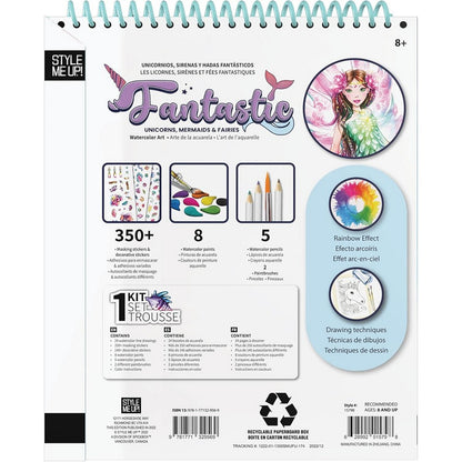 SpiceBox Fantastic Unicorns, Mermaids & Fairies – Kids Creative Fantasy Art & Craft Kit
