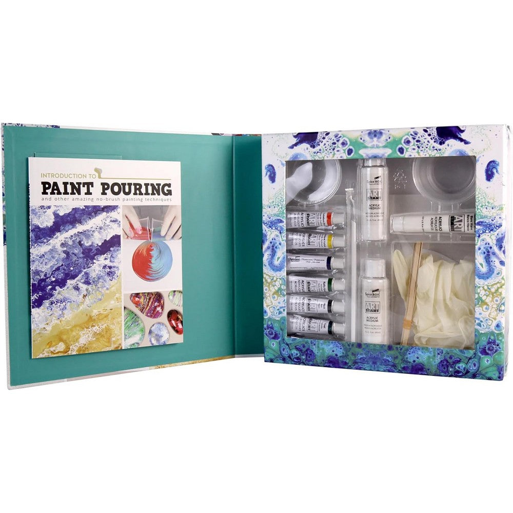 SpiceBox Paint Pouring – Kids Creative Fluid Art & Craft Pouring Kit